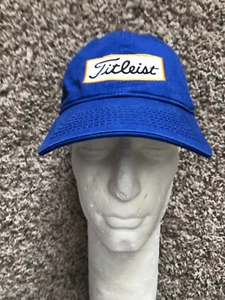 Correa ajustable de algodón Titleist azul con letras bordadas naranjas - Imagen 1 de 8
