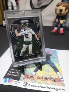 2021 Panini Prizm Football Zach Wilson Rookie card RC Base #332 NY Jets - Picture 1 of 3