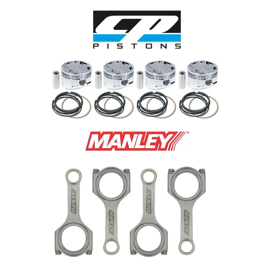 Pistones CP varillas Manley para Acura Honda B18A/B18B 81 mm 9,8:1 CR SC7015 / 14025-4 Foto 1 de 4