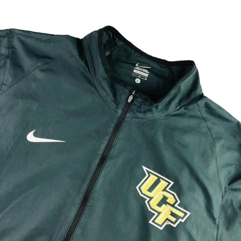 UCF Knights Men's Nike 1/4 Zip S/S Rain/Wind Golf Jacket Charcoal Gray • Large Cover