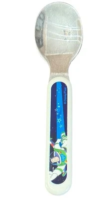 Disney Pixar Buzz Lightyear Toy Story Cuchara Infantil Blanca Melamina Inoxidable 5 pulgadas Foto 1 de 4