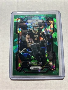 2023 Panini Prizm Football Taysom Hill Green Cracked Ice - Bild 1 von 2