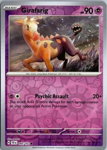 Girafarig - SV05: Temporal Forces #066/162 Reverse Holo Common - Picture 1 of 2