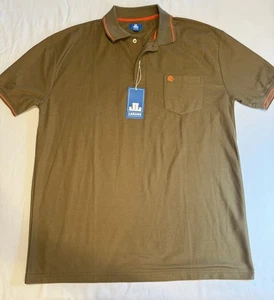 NWT Larano Men’s Large Elmwood Short Sleeve Poli Shirt - Picture 1 of 8