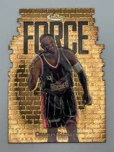 Los mejores cohetes Houston troquelados Force 1997 Charles Barkley #156 en relieve - Imagen 1 de 2