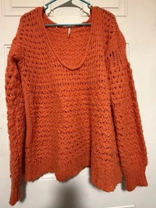 Free People Damen Crashing Waves Pullover Strick Langarm Pulli Small - Bild 1 von 5