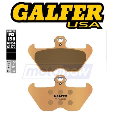 Galfer Brakes Front HH Sintered Brake Pads for 1995-2000 BMW R1100R - Brake vm Foto 1 de 4