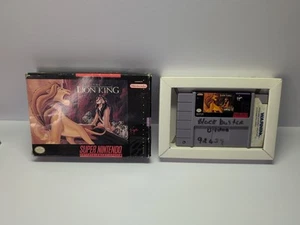 Lion King Super Nintendo SNES GAME + BOX AUTHENTIC BLOCKBUSTER BBV TESTED FAST - Picture 1 of 15