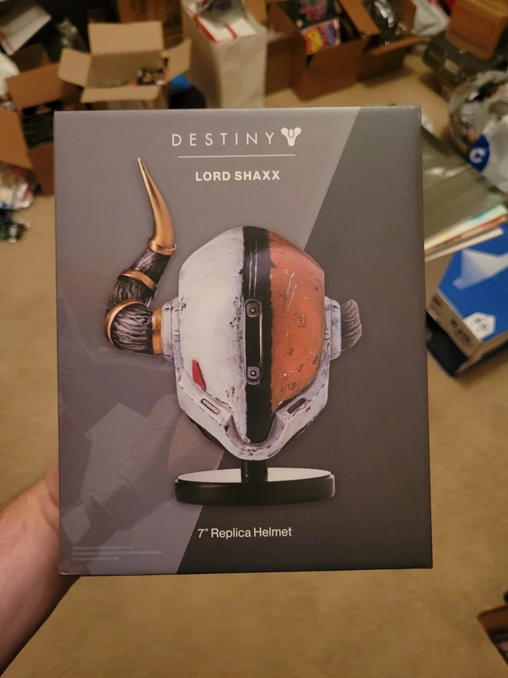 Destiny 2 Lord Shax" Replica Helmet Figure Statue Official Bungie Numskull
