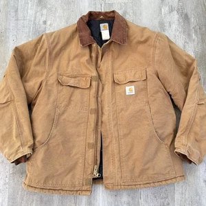 Carhartt Arctic Jacket CO3 BRN Cotton Duck Quilted Lined Men’s 48 Regular - Picture 1 of 24