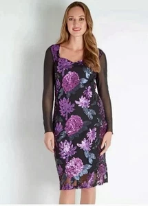 NWT JOE BROWNS Fully Subtle Sparkle Sequinned Dress Sz 8 - Picture 1 of 7
