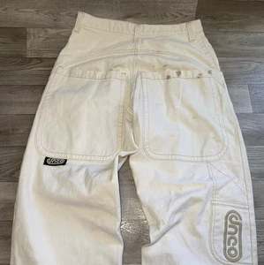 JNCO J1217 weiß Handwerker Größe 34x32 einige Flecken Feuergröße und Baggy Fit 90er🔥 - Bild 1 von 24