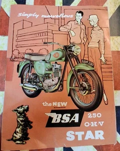 BSA 1958 STARTPROSPEKT DER 250CC C15 (ORIGINAL BSA) - Bild 1 von 5