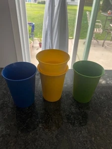 Tupperware #109 Classic Kids Bell Tumbler Cups Bright colors 7oz~sold separately - Picture 1 of 4