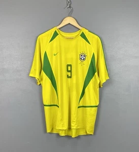 Camiseta de fútbol vintage Brasil Penta 2002 CBF Nike Ronaldo #9 camiseta de fútbol - Imagen 1 de 10