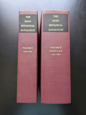 Hunt Botanical Catalogue 1958-61 2 Vols Ltd 400 Botany Plants Reference Science - Image 1 of 4