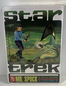 AMT624 Star Trek TOS Mr. Spock Model Kit Collectors Tin Last One! - Picture 1 of 8