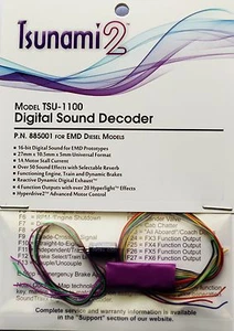 DCC decoder Soundtraxx TSU-1100 Tsunami2 Digital Sound Decoder for EMD Diesels - Picture 1 of 4
