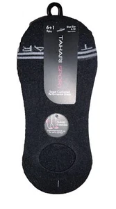 Tahari Liners Performance Cushion Socks 7 Pairs Women 4-10 Black w Logo NEW $36 - Picture 1 of 11