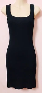 Black Knitted Scoop Neck Tank Dress S Small Make - Picture 1 of 3
