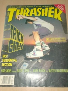 skateboard magazine thrasher february 1990 used vintage ....................L - Picture 1 of 2