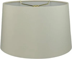 Royal Designs, Inc. Shallow Oval Hardback Lamp Shade, 8 x 10 x 5.5, Eggshell  - Picture 1 of 8