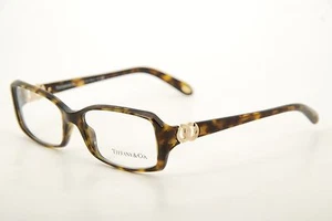 Authentic Tiffany & Co. TF 2023 8015 53mm Dark Havana Gold Frames Glasses Italy - Picture 1 of 12