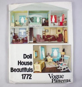 Casa delle bambole vintage modello Vogue 1772 bellissimi mobili e accessori NON TAGLIATA - Foto 1 di 2