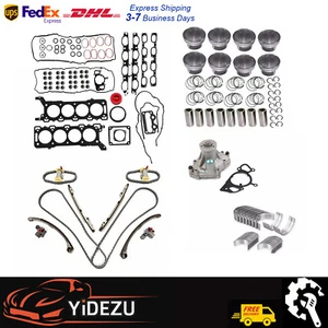 Engine Rebuild Gasket Set Timing Chain Piston For Land Rover 448PN 4.4L 05-09 - Picture 1 of 13