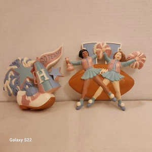 Vintage Burwood Cheerleaders 2pc Wall Decor Set - Bild 1 von 13