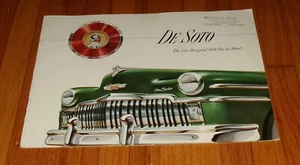 Original 1949 De Soto Full Line Deluxe Verkaufsprospekt Katalog Cabrio Limousine - Bild 1 von 2