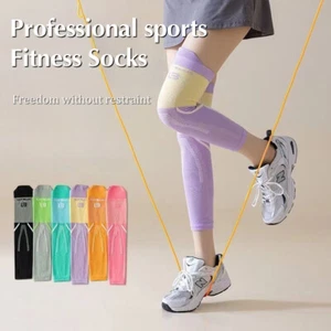 1 Pair Knee Support Brace Full Legs Sleeve Badminton Tennis Running Leg Guar GF - Picture 1 of 18