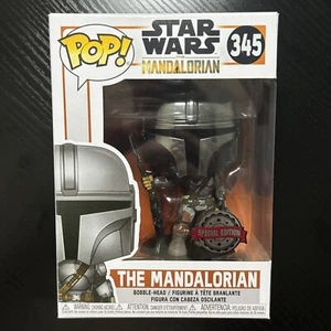 Funko Pop! Star Wars - The Mandalorian (FULL Chrome) #345 3000pcs + Protector - Picture 1 of 7