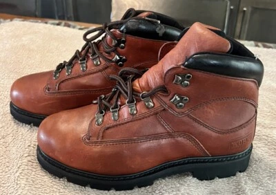 Botas de Trabajo RED WING WORX # 5426 Cuero Marrón ACERO Puntera de Seguridad Talla 9 W NUEVAS NUEVAS CON ETIQUETAS Foto 1 de 4