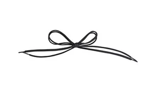 Fit To Be Tied Shoe Laces Elas-Black 24 pr - Picture 1 of 3