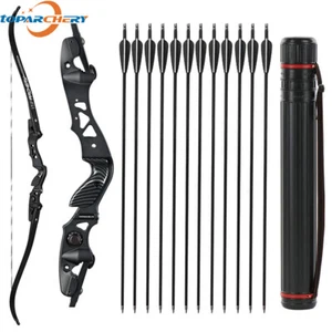 62" Bogenschießen ILF Recurve Bogen Legierung Riser Wettbewerb Athletisch Bogen - Picture 1 of 30