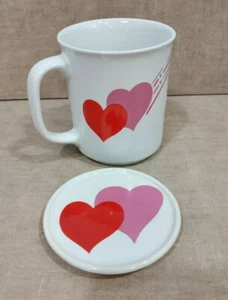 Valentine Ceramic Mug with Lid / Coaster - Made in Taiwan - Picture 1 of 8