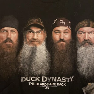 Duck Dynasty Men’s T-shirt Black Beards Are Back Medium Si Jase Phil Robertson - Picture 1 of 5