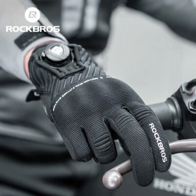 ROCKBROS Cycling Gloves Full Finger Bike Riding Gloves Comfort Shockproof - image 1 of 4