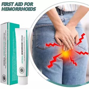 Herbal Hemorrhoids External Anal Fissure Treatment Ointment Cream Internal Piles - Picture 1 of 12