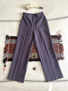 Pantalone Levi's anni 70 28 30 nylon poliestere pantaloni prugna gelso magenta donna - Foto 1 di 14