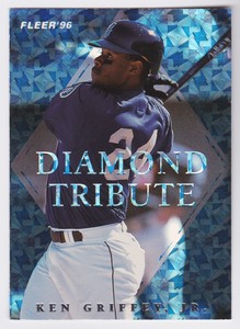 1996 Fleer Update Ken Griffey Jr. Diamond Tribute Mariners Reds