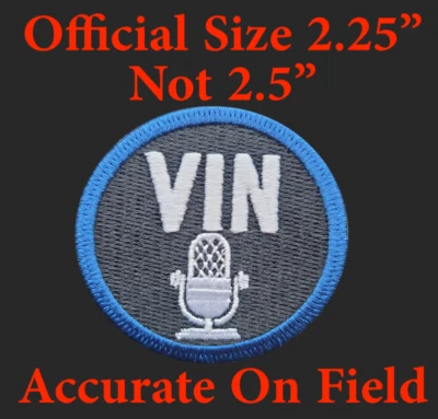 CORRECT Vin Scully PATCH Memorial Los Angeles Dodgers Baseball Jersey Patch LA - Image 1 of 4