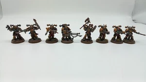 Warhammer 40k: Dark Vengeance Chaos Space Marine scelto x8, dipinto + assemblato - Foto 1 di 11