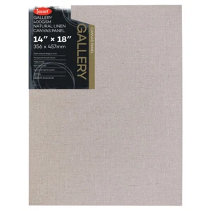 Jasart Gallery 14x18" Natural Linen Painting Canvas Stretched Board Panel 400GSM - Picture 1 of 1