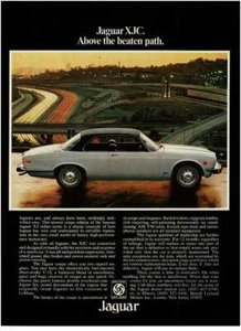 1976 JAGUAR XJC white coupe black top Vintage Print Ad - Picture 1 of 1