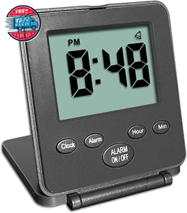 Digital Travel Alarm Clock - No Bells, No Whistles, Simple Basic Operation, Lou - Picture 1 of 12