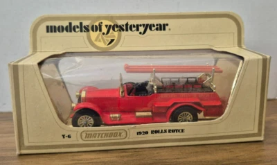 Y 6 1920 Rolls Royce Fire Engine Models of Yesteryear Matchbox in I Box - Bild 1 von 2