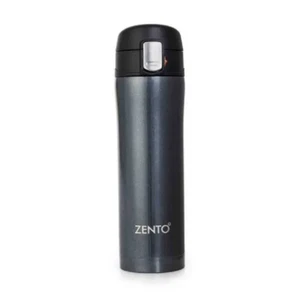 Bicchiere Caldo e Freddo Pulsante Sottovuoto Tazza da Viaggio Fiaschetta 450ml - Ardesia Metallizzata - Foto 1 di 7