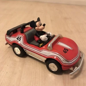 MICKEY MOUSE DISNEY TOY RACE CAR VINTAGE PULL BACK FREE UK POSTAGE - Picture 1 of 10
